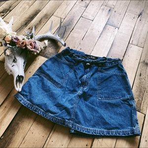 VINTAGE Denim Skort